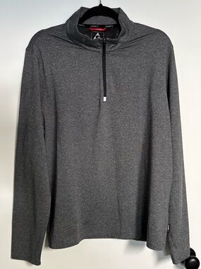 Gerry Men's Charcoal Gray Zip-Front Pullover